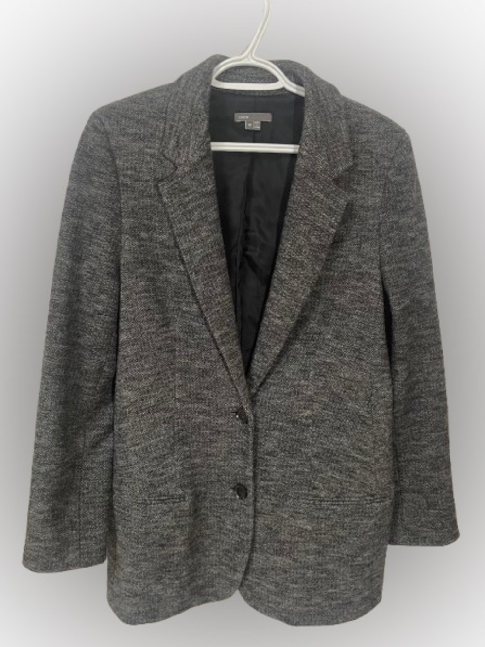 Vince Blazer Women’s 10 Wool Gray Office Business Minimalist Neutral Fall Winter